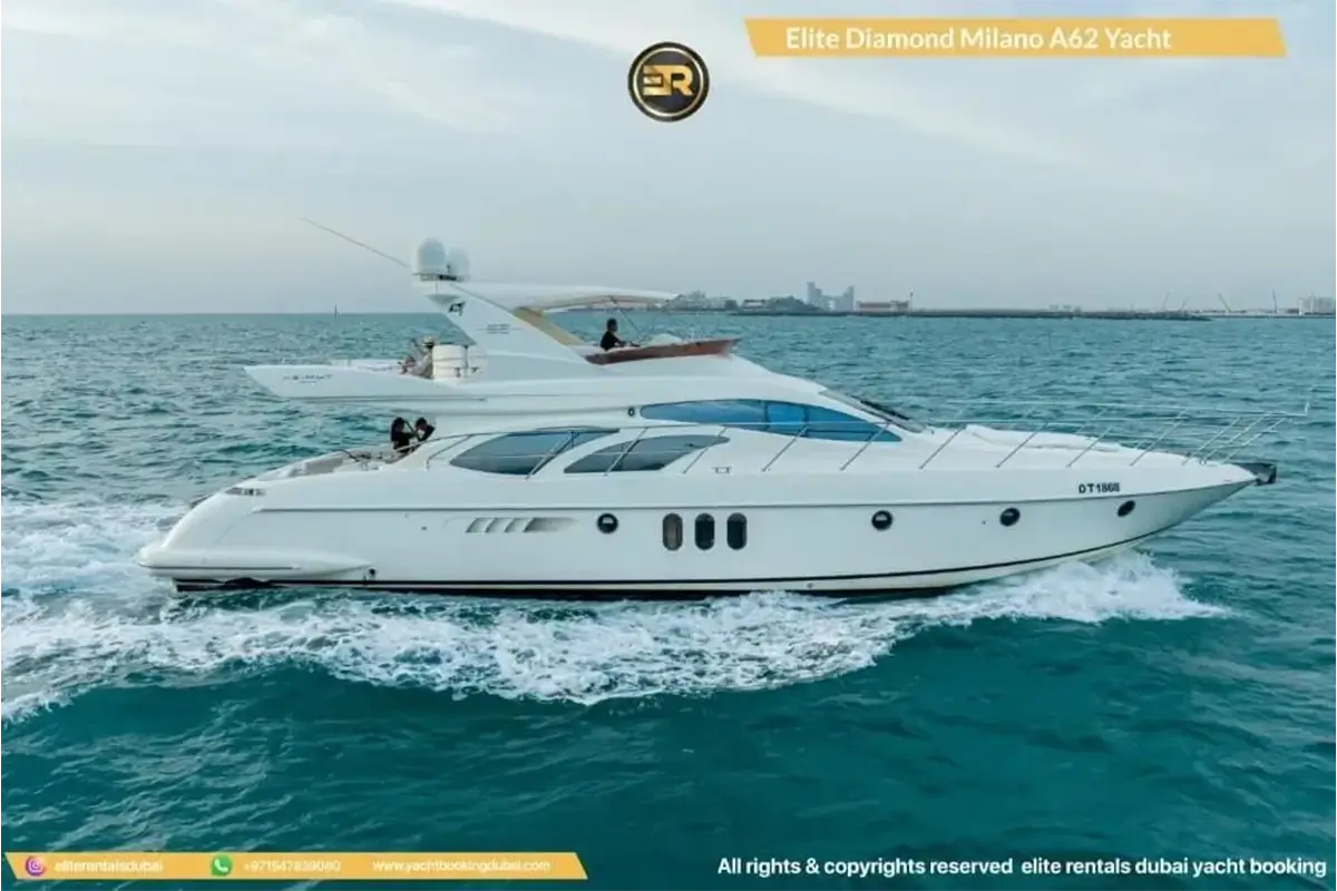 Rent Elite Diamond Milano A62 Yacht in Dubai